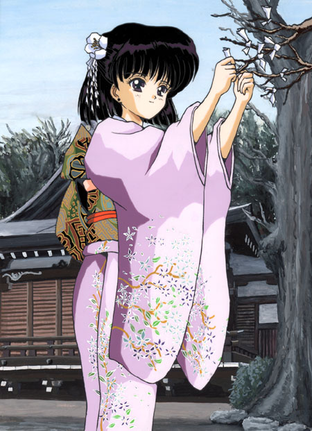 Хотару в кимоно